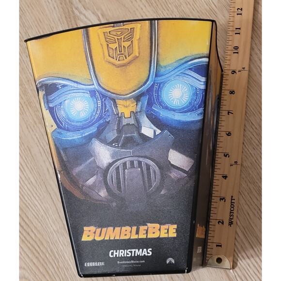 Bumblebee Movie Christmas 2018 Allspark Paramount Transformers Pop-Corn Bucket - Picture 2 of 6